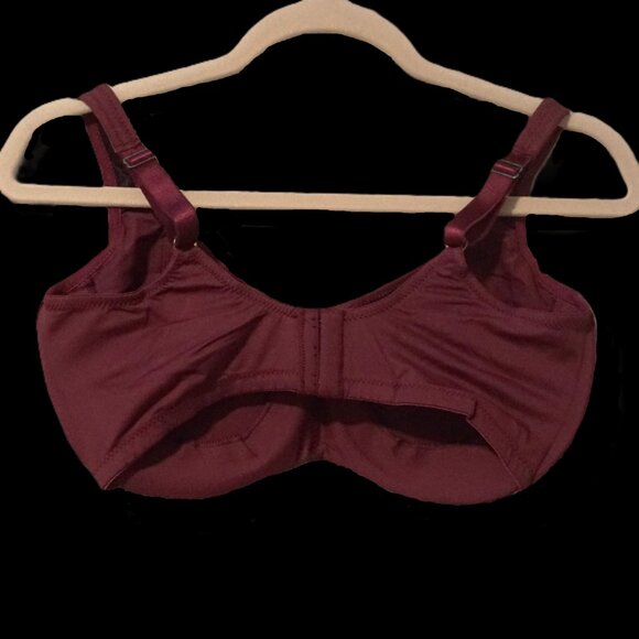 Fredrick’s of Hollywood Burgandy Smooth Microfiber Bra Style #51147 Size 36F - Picture 2 of 7